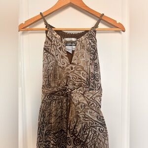 SHERI MARTIN Maxi Dress Womens Brown Size 8 Used
